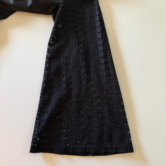 Loveriche Women’s High Neck Mini Dress With Lace Bell Sleeves Size Small 2/$25 - Picture 3 of 11